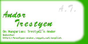 andor trestyen business card